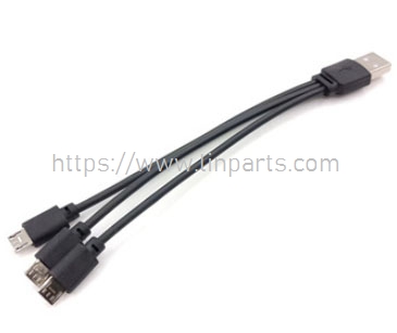 LinParts.com - JJRC H106 RC Drone parts: Multi charge USB cable (1 charge 3)