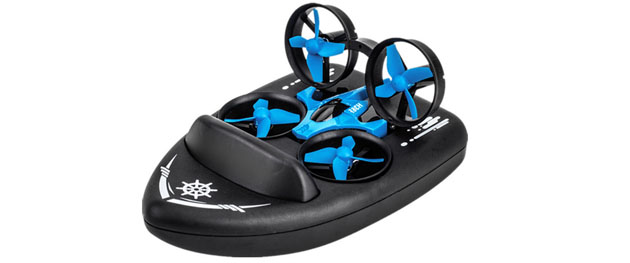 JJRC H36F Terzetto 1/20 2.4G 3 In 1 RC Vehicle Flying Drone Land Driving Boat Mini Drone