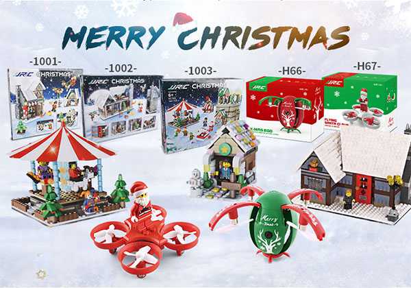 Christmas set: H66+H67+ Christmas Scene Carousel + Christmas Village