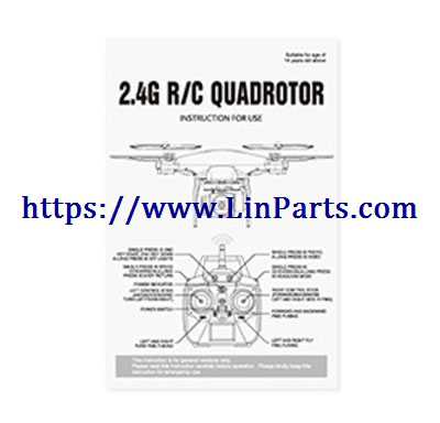LinParts.com - JJRC H68 Drone Spare Parts: English manual [Dropdown]