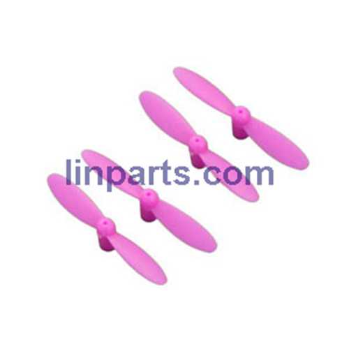 JJRC-JJ810 Aircraft 4-CH 2.4GHz Mini Remote Control Quadcopter 6-Axis Gyro RTF RC Helicopter Spare Parts: Main blades propellers (Pink)