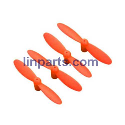 JJRC-JJ810 Aircraft 4-CH 2.4GHz Mini Remote Control Quadcopter 6-Axis Gyro RTF RC Helicopter Spare Parts: Main blades propellers (Orange)