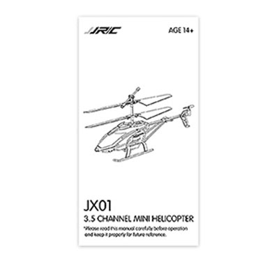 JJRC JX01 RC Helicopter Spare Parts: English manual