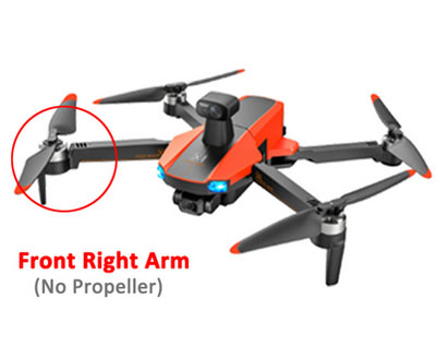 JJRC X22 RC Drone Spare Parts: Front Right Arm