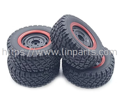 LinParts.com - JJRC Q130 RC Car Spare Parts: 82MM off-road tires (red circles) - Click Image to Close