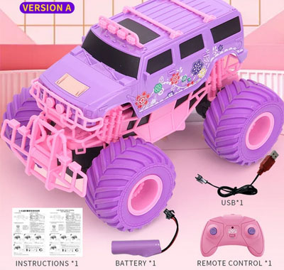 LinParts.com - JJRC Q157 Pink Girl Toy RC Climbing Car 2.4G Off Road Vehicle Party Gift Remote Control Car Girl Christmas Toy - Click Image to Close