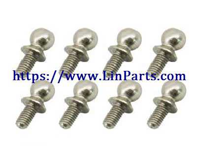 LinParts.com - JJRC Q39 Q40 RC Car Spare Parts: Hexagon socket ball screw ?2.5 * ?4.8 * 6 [Q39-63]