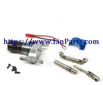 LinParts.com - JJRC Q65 D844 WPL B14 B24 B16 B36 RC Car Spare Parts: Upgrade Modification Full Metal Power Transmission 370 Titanium Magic Motor (Silver)
