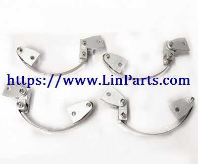 LinParts.com - JJRC Q65 D844 RC Car Spare Parts: Upgrade metal lifting ears Steel plate shock absorber Steel plate shock absorber (silver)