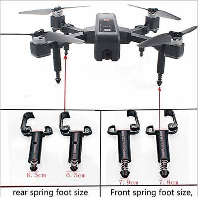 JJRC X11 Brushless Drone Spare Parts:Spring tripod assembly