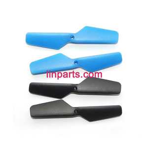 LinParts.com - JXD 389 Helicopter Spare Parts: Main blades (Blue + Black) 4pcs