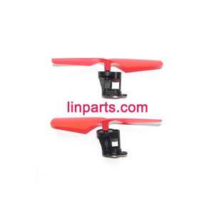 LinParts.com - JXD 389 Helicopter Spare Parts: Main motor + Motor base + Main gear + Main blade (Positive and negative)(Red) - Click Image to Close