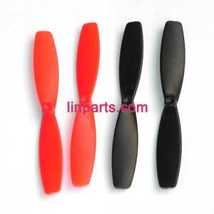 JXD 392 Helicopter Spare Parts: Main blades (Black+Red) 4pcs