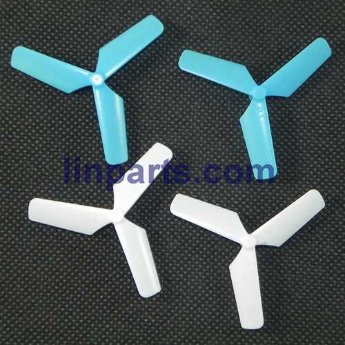 LinParts.com - JXD JD 398 2.4G 4CH RC Quadcopter With Round Strobe light Spare Parts: Main blades(Blue-White) - Click Image to Close