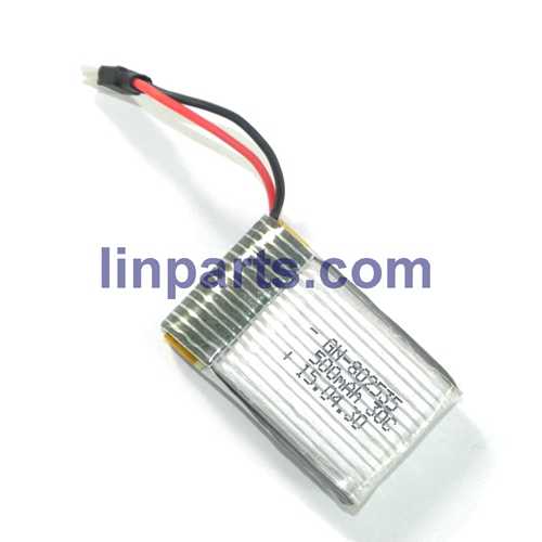 LinParts.com - JXD JD 398 2.4G 4CH RC Quadcopter With Round Strobe light Spare Parts: Battery 3.7V 500mAh - Click Image to Close