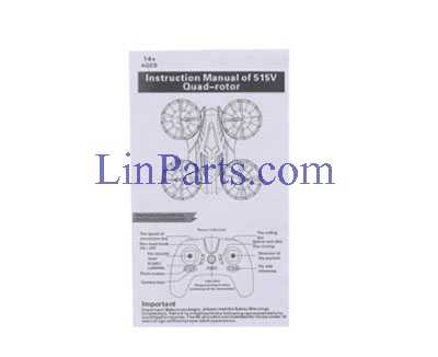 LinParts.com - JXD 515V 515W RC Quadcopter Spare Parts: English manual book
