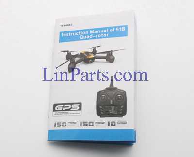 LinParts.com - JXD 518 RC Quadcopter Spare Parts: English manual book