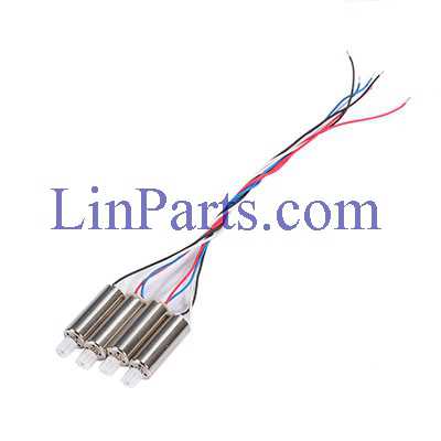 LinParts.com - JXD 523 523W RC Quadcopter Spare Parts: Motor set[1pcs Red and blue line motor + 1pcs Black and white line motor]