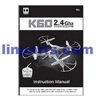 LinParts.com - KD KaiDeng K60 K60-1 K60-2 RC Quadcopter Spare Parts: English manual [Dropdown]