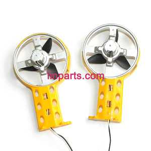 LinParts.com - LH-1103 helicopter Spare Parts: Side motor + Side blade + Side wing (Yellow)