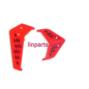 LinParts.com - LH-1103 helicopter Spare Parts: Tail decorative set (Red)