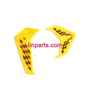 LinParts.com - LH-1103 helicopter Spare Parts: Tail decorative set (Yellow)
