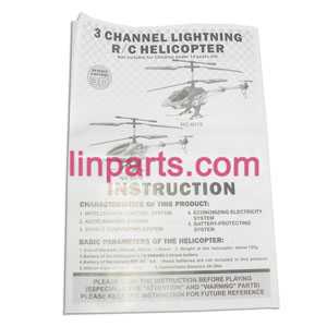 LinParts.com - LISHITOYS L6016 Helicopter Spare Parts: English manual book