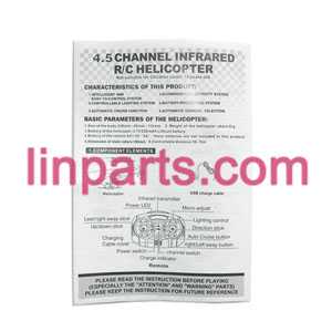 LinParts.com - LISHITOYS RC Helicopter L6021 Spare Parts: English manual book