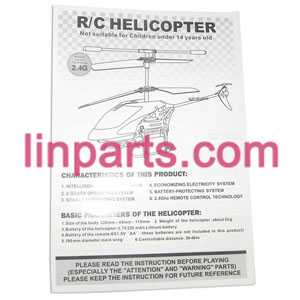 (image for) LISHITOYS RC Helicopter L6029 Spare Parts: English manual book