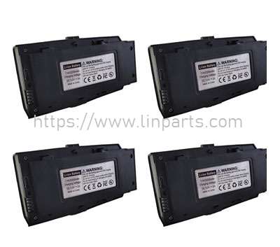LinParts.com - LYZRC L900 Pro RC Drone Spare Parts: 7.4V 2200mAh Battery - Black 4pcs - Click Image to Close