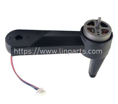 LinParts.com - LYZRC L900 Pro RC Drone Spare Parts: Front left A-axis arm (short wire) black - Click Image to Close