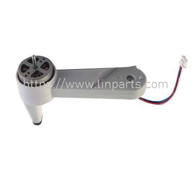 LinParts.com - LYZRC L900 Pro RC Drone Spare Parts: Front left A-axis arm (short wire) white - Click Image to Close