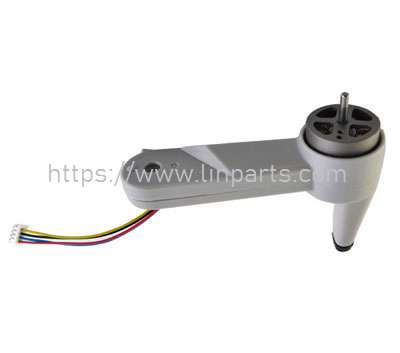 LinParts.com - LYZRC L900 Pro RC Drone Spare Parts: Front right B-axis arm (short wire) white - Click Image to Close
