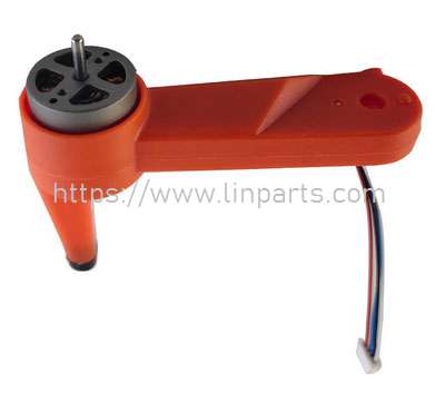 LinParts.com - LYZRC L900 Pro RC Drone Spare Parts: Front left A-axis arm (short wire) orange - Click Image to Close
