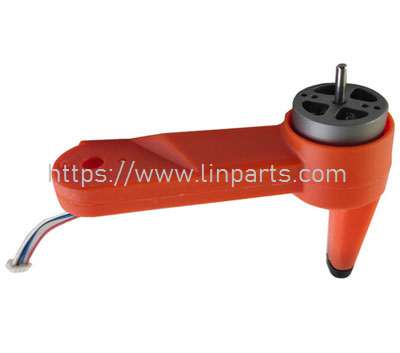 LinParts.com - LYZRC L900 Pro RC Drone Spare Parts: Front right B-axis arm (short wire) orange - Click Image to Close