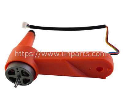 LinParts.com - LYZRC L900 Pro RC Drone Spare Parts: Rear left B-axis arm (long line) orange - Click Image to Close