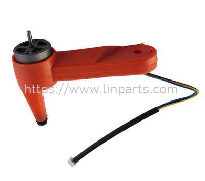 LinParts.com - LYZRC L900 Pro RC Drone Spare Parts: Rear right A-axis arm (long wire) orange