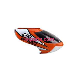 MINGJI 501A 501B 501C Helicopter Spare Parts: Head cover\Canopy(Orange)
