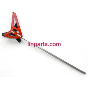 LinParts.com - MINGJI 501A 501B 501C Helicopter Spare Parts: Whole Tail Unit Module(Orange) - Click Image to Close