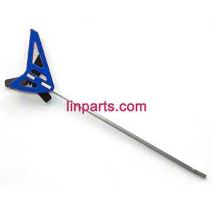 LinParts.com - MINGJI 501A 501B 501C Helicopter Spare Parts: Whole Tail Unit Module(Blue)