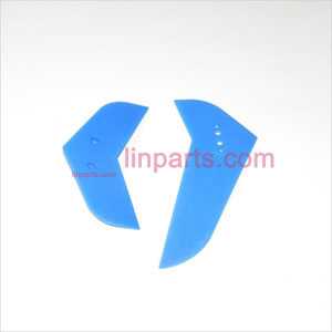 LinParts.com - MJX F39 Spare Parts: Tail decorative set(blue) - Click Image to Close