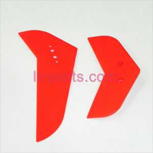 LinParts.com - MJX F39 Spare Parts: Tail decorative set(red)