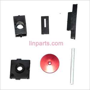 MJX F45 Spare Parts: Fixed set of the main frame + top red aluminum hat