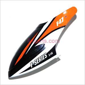 LinParts.com - MJX F647 F47 Spare Parts: Head cover\Canopy(Orange)