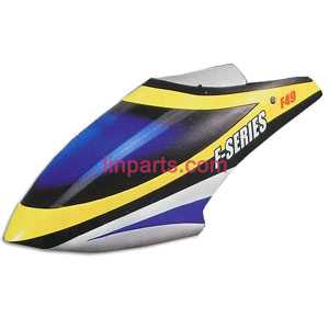 MJX F49 F649 helicopter Spare Parts: Head coverCanopy(yellow)
