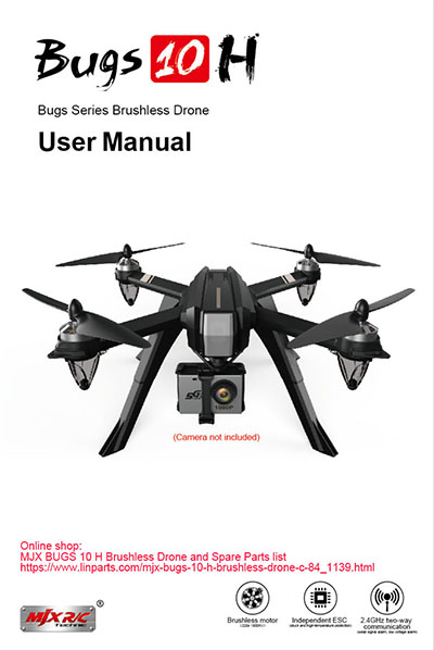 MJX BUGS 10 H Brushless Drone Spare Parts: English manual [Dropdown]