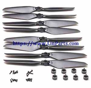 LinParts.com - MJX Bugs 20 Eis MJX B20 RC Drone Spare Parts: 2set Propeller + 2aet Propeller cap + Propeller Screw