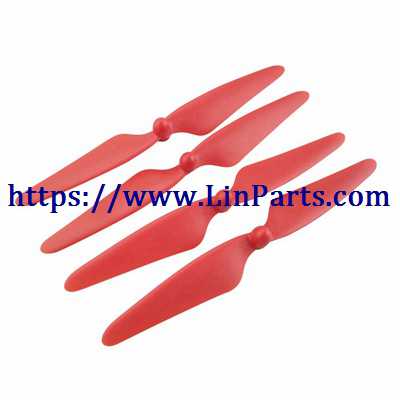 LinParts.com - MJX BUGS 3 H Brushless Drone Spare Parts: Blades set[Red] - Click Image to Close