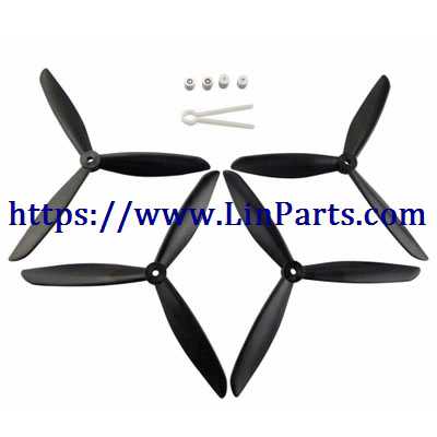 LinParts.com - MJX BUGS 3 H Brushless Drone Spare Parts: Upgrade Blades set[Black]