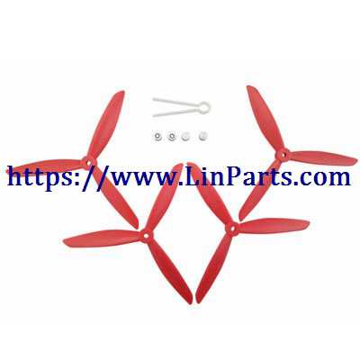 LinParts.com - MJX BUGS 3 H Brushless Drone Spare Parts: Upgrade Blades set[Red]